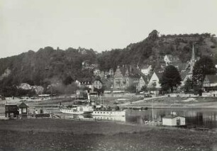 Stadt Wehlen, Gesamtansicht vom linken Ufer