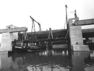 Wehrbaustelle Hohenfeld-Kitzingen/Main