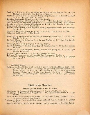 Verzeichnis der Vorlesungen an der Schlesischen Friedrich-Wilhelms-Universität zu Breslau. 1890, SS