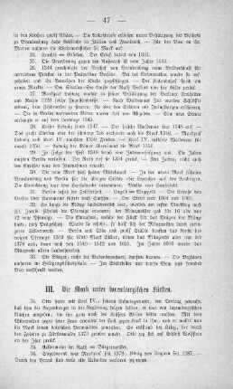 III. Die Mark unter luxemburgischen Fürsten