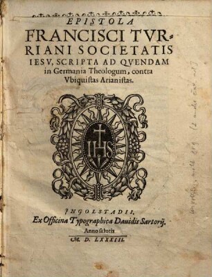 Posterioris defensionis locorum scripturae de una ecclesia catholica in terris visibili, & de episcopo ejus pontifice Romano, contra secundas cavillationes Antonii Sadeelis Lutherani, Liber ..., 1/2