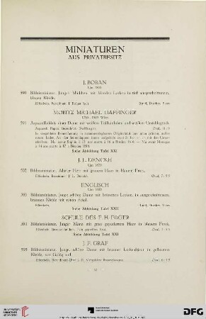 Miniaturen aus Privatbesitz (Nr. 590-601)