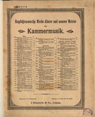 Klavierquintett in d-Moll : op. 130