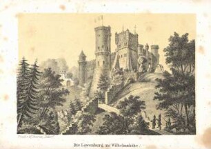 Die Löwenburg zu Wilhelmshöhe.