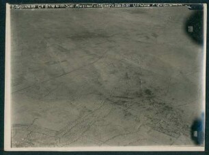 Foto der Stellungen südlich von Riencourt-lès-Cagnicourt zwischen Arras und Cambrai (Luftbild)