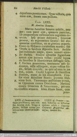 Cap. LXXII. M. Aemilius Scaurus