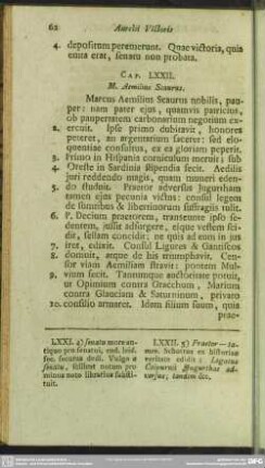 Cap. LXXII. M. Aemilius Scaurus