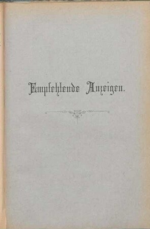 Empfehlende Anzeigen.
