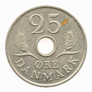 25 Öre Königreich Dänemark 1972