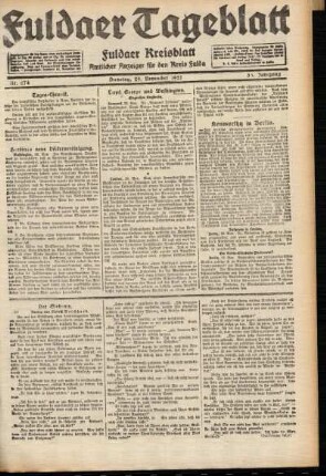 Ausgabe vom Dienstag, den 29. November 1921.