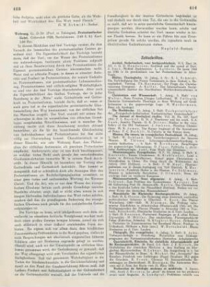 413-414 [Rezension] Wehrung, Georg, Protestantischer Geist