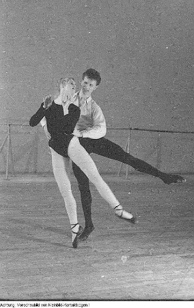 Dresden, Palucca Schule Dresden, Tanztraining mit Gret Palucca, 1958