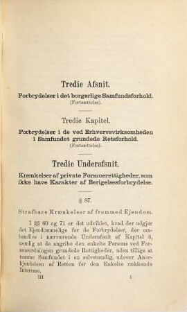 Den Danske Strafferets : Fremstillet, 6