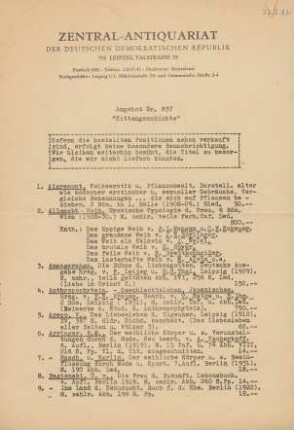 Nr. 837: Sittengeschichte
