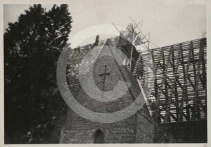 Langhausdachstuhl der evangelischen Kirche Zedlitz
