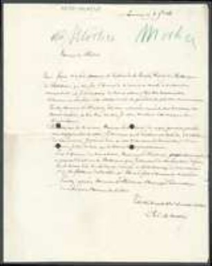 Brief von Barthélemy-Charles Du Mortier an Carl Friedrich Philipp von Martius