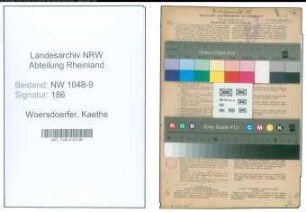 Entnazifizierung Kaethe Woersdoerfer , geb. 30.03.1895 (Inspektor)