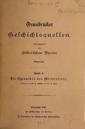 Die Chroniken des Mittelalters
