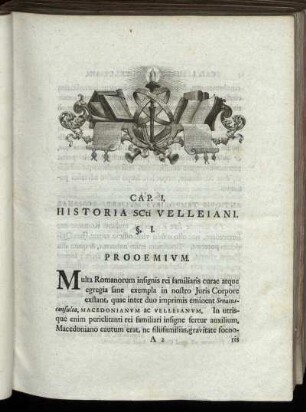 Cap. I. Historia SCti Velleiani.