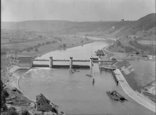 Staustufe Gundelsheim vom Unterwasser