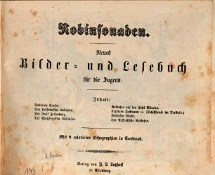 Robinsonaden : Neues Bilder- und Lesebuch für die Jugend