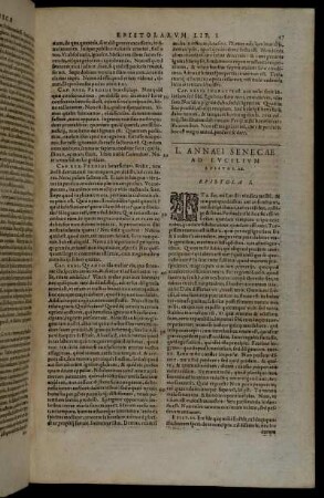 L. Annæi Senecæ Ad Lucilium Epistolæ.