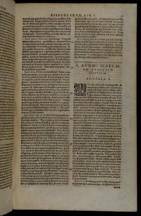 L. Annæi Senecæ Ad Lucilium Epistolæ.