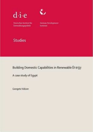 Building domestic capabilities in renewable energy : a case study of Egypt