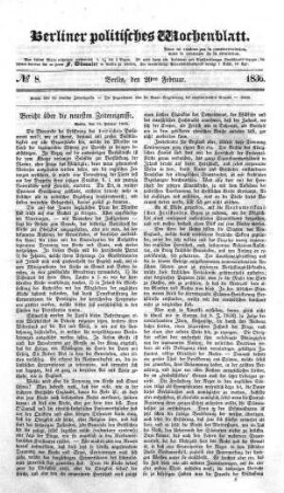 No 8, 20. Februar 1836