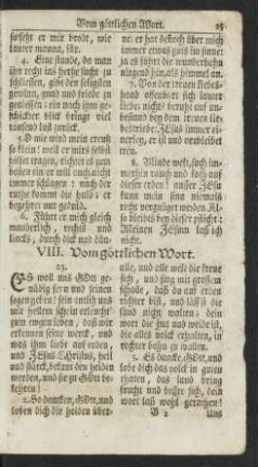 VIII. Vom göttlichen Wort