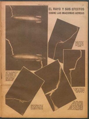 El rayo y sus efectos sobre las máquinas aereas [Fotografías]