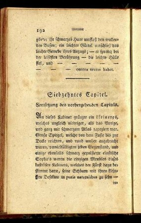 Siebzehntes Capitel. Fortsetzung des vorhergehenden Capitel.