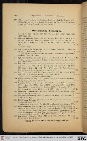 Periodische Zeitungen (Nr. 1375 - 1404)
