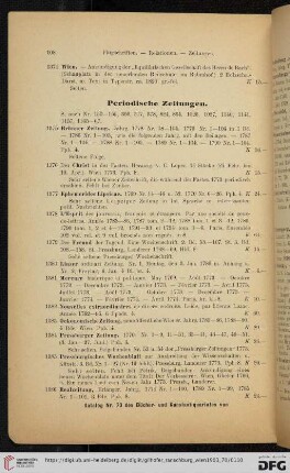 Periodische Zeitungen (Nr. 1375 - 1404)