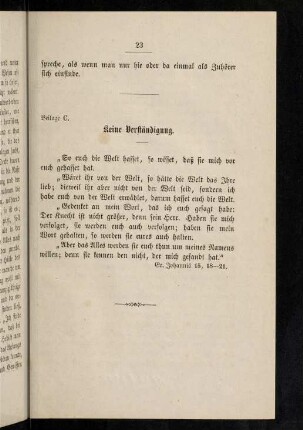 Beilage C. Keine Verständigung