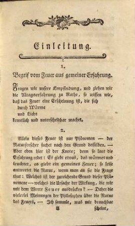 Vorlesungen aus der Naturlehre, 5. Ueber das Feuer : Ein Beitrag zu einem Unterrichtsbuche aus der Naturlehre