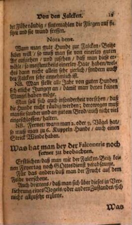 Fürst-Adeliche neu-ersonnene Jagd-Lust : bestend in zweyen Haupt-Theilen, 2. Falconeria curiosa