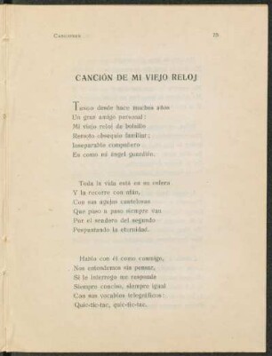 Canción de mi viejo reloj