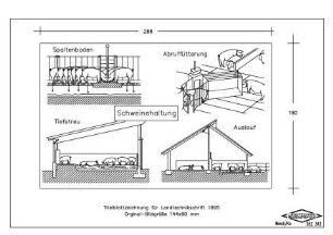 Titelblattzeichnung für Landtechnikschrift 1995. Original-Bildgröße 144x90 mm
