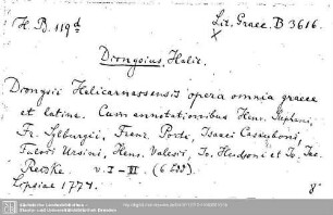 Literatura Graeca B 3616