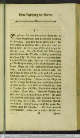 Einleitung. Von Erziehung der Kinder
