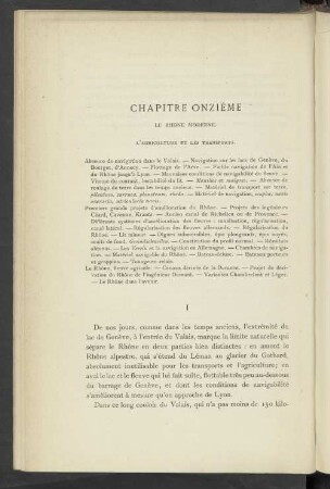 Chapitre Onzième Le Rhone Moderne