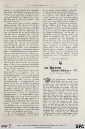 7: Die Münchener Kunstausstellungen 1902, [1]