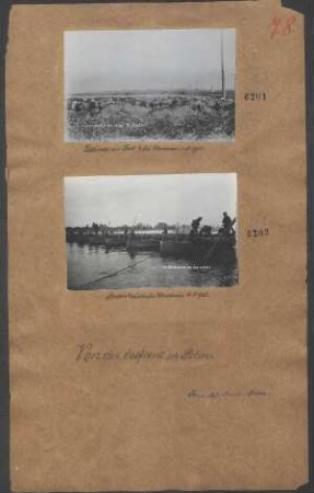 Pontonbrücke bei Warschau