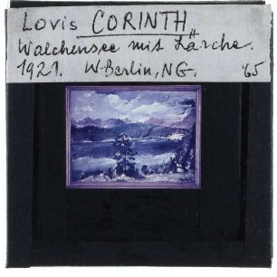 Corinth, Walchensee mit Lärche