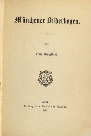 Münchener Bilderbogen