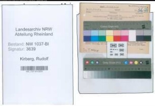 Entnazifizierung Rudolf Kirberg , geb. 19.02.1902 (Chemiker)