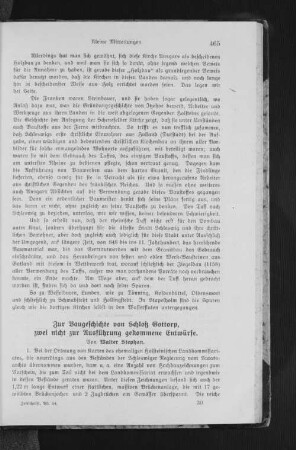 Zur Baugeschichte von Schloß Gottorp, zwei nicht zur Ausführung gekommene Entwürfe.