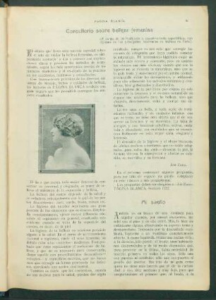 Consultorio sobre belleza femenina
