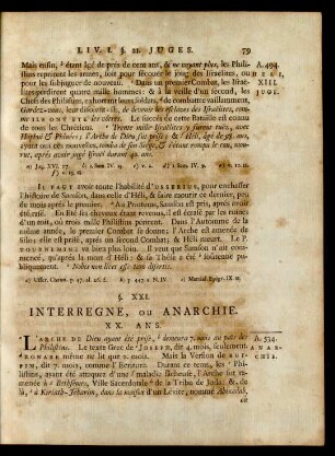 §. XXI. Interrégne, ou Anarchie - §. XXXI. Chronologie De Clement D'Alexandrie